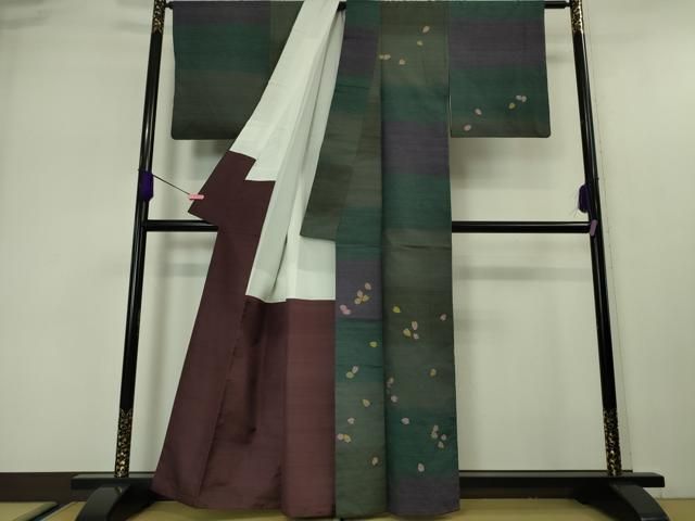 平和屋本店□極上 訪問着 紬地 舞桜 逸品 DZAA5555kh5 - メルカリ