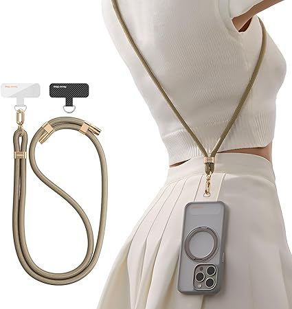 【在庫処分】[TORRAS] 【多用途・丈夫さ】2025新開発 スマホ ストラップ ショルダー 首掛け ストラップ 長さ調節可能 タグパッチ 2枚入り ネックストラップ ショルダー スマホ iPhone 16 15 14 13 12 p