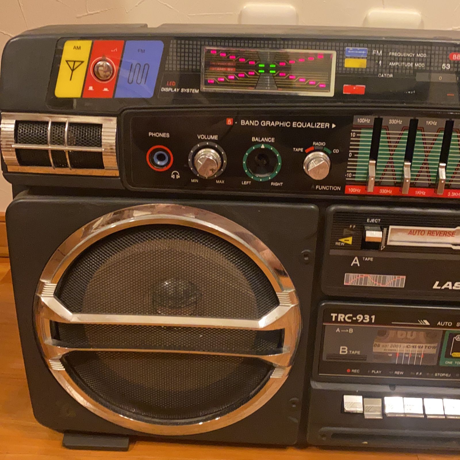 中古品 希少‼️LASONiC ラソニック TRC-931 ラジカセ BOOMBOX 大型ラジカセ ブームボックス らくらくメルカリ便 送料無料 -  メルカリ