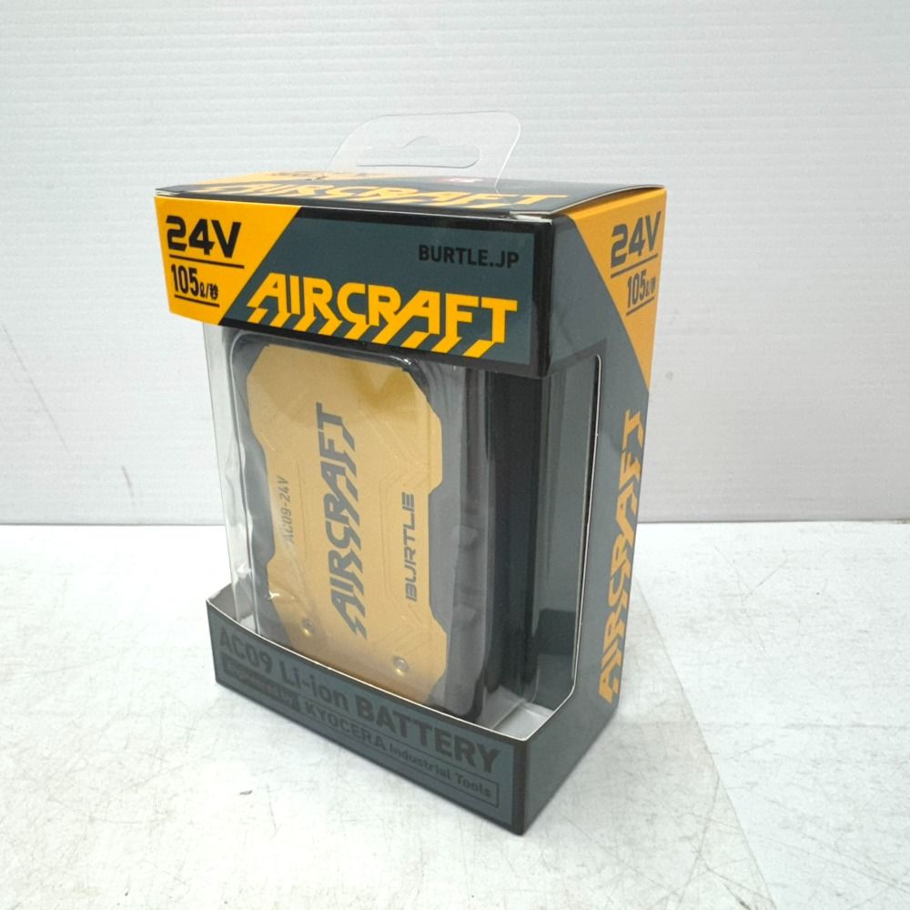 BURTLE バートル 24V 4 900mAh 空調ウェアエアークラフト用Li-ionバッテリ 充電器付 AC09 72.メタリックゴールド