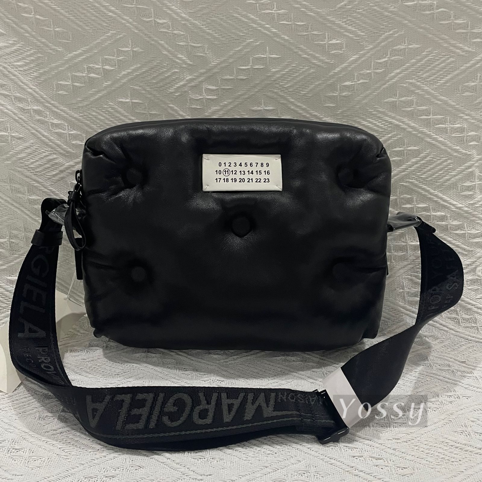 未使用✨メゾンマルジェラ グラムスラム ショルダーバッグ 革 ブラック 