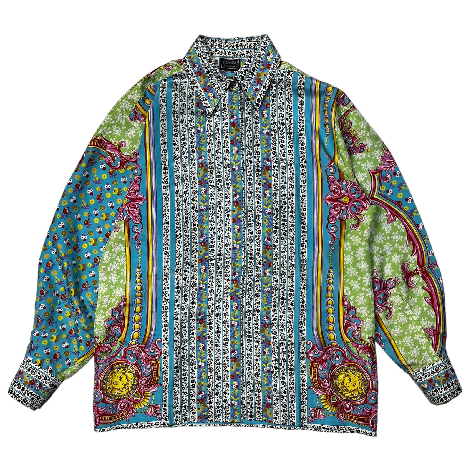 VERSUS VERSACE(ヴェルサスヴェルサーチ) 90~00's allover scarf shirt