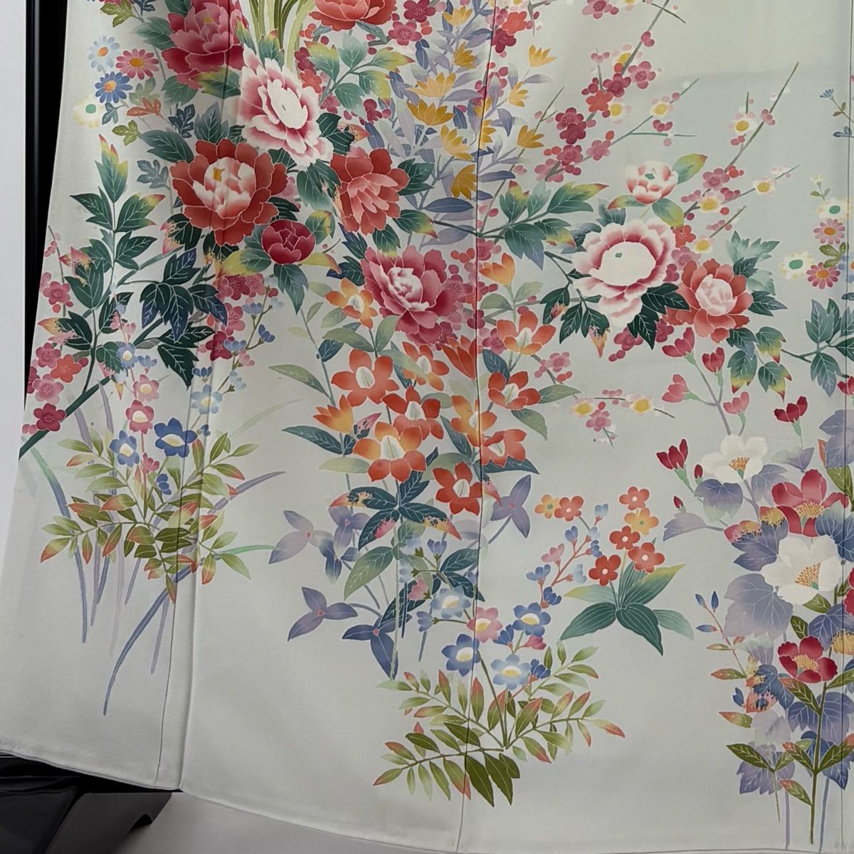 専用 最終値下げ 訪問着 加賀友禅 袷 薄緑色 花 波 家屋 作家 落款 美品 専用 最終値下げ 訪問着 加賀友禅 袷 薄緑色 花 波 家屋 作家