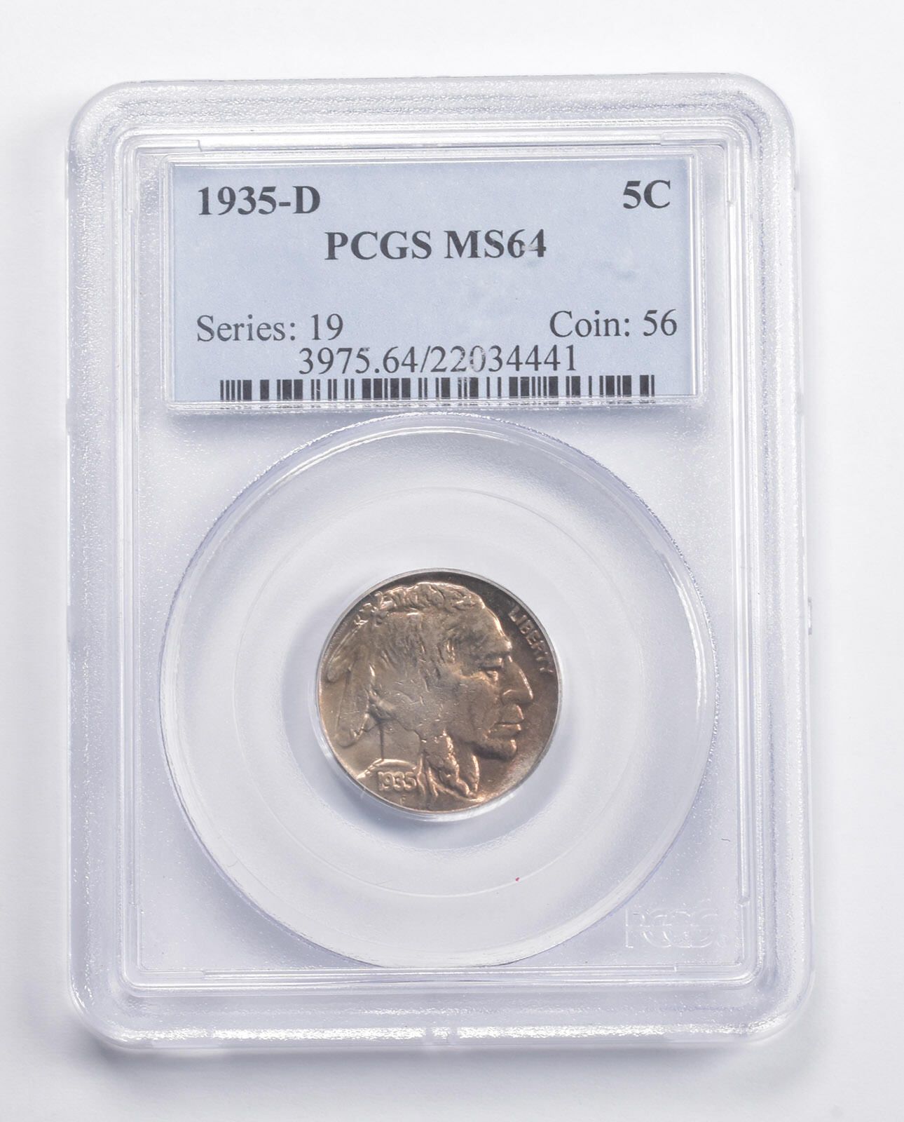 MS64 1935-D インディアンヘッド バッファローニッケル PCGS