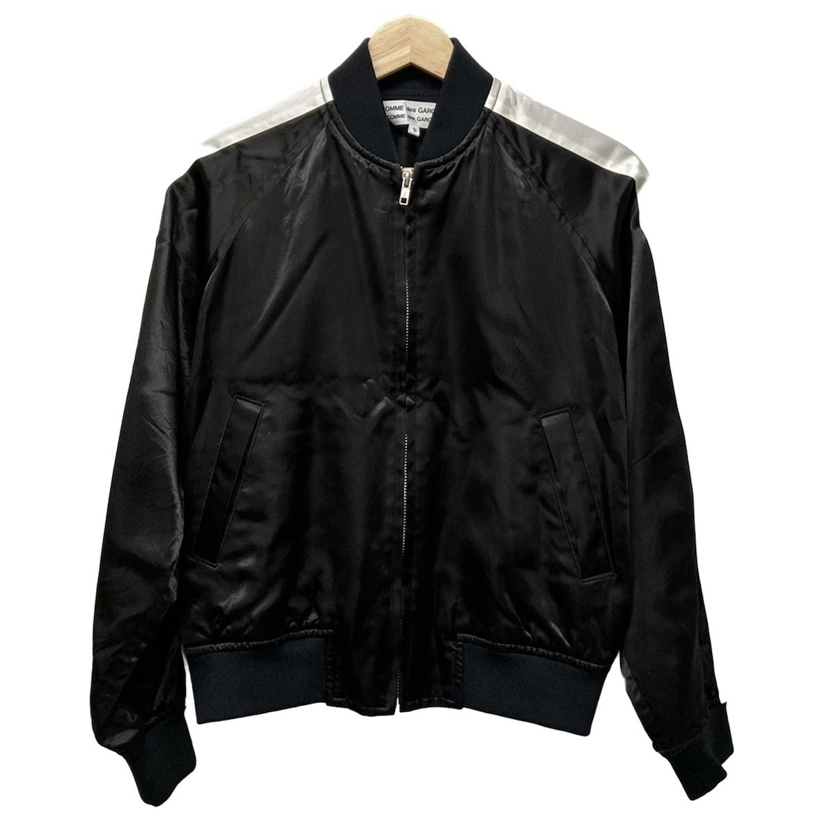 BLACK　コムデギャルソン今期新品　ジップアップ　ブルゾン　ジャケット COMMEdesGARCONS COMMEdesGARCONS(コムデギャルソン