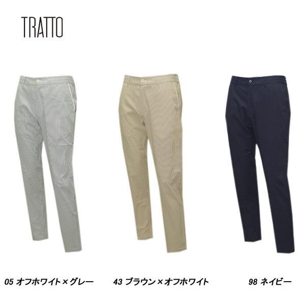 トラット TRATTO メンズ 春夏 ストレッチ ピンストライプ テーパードイージーパンツ 31-7191510