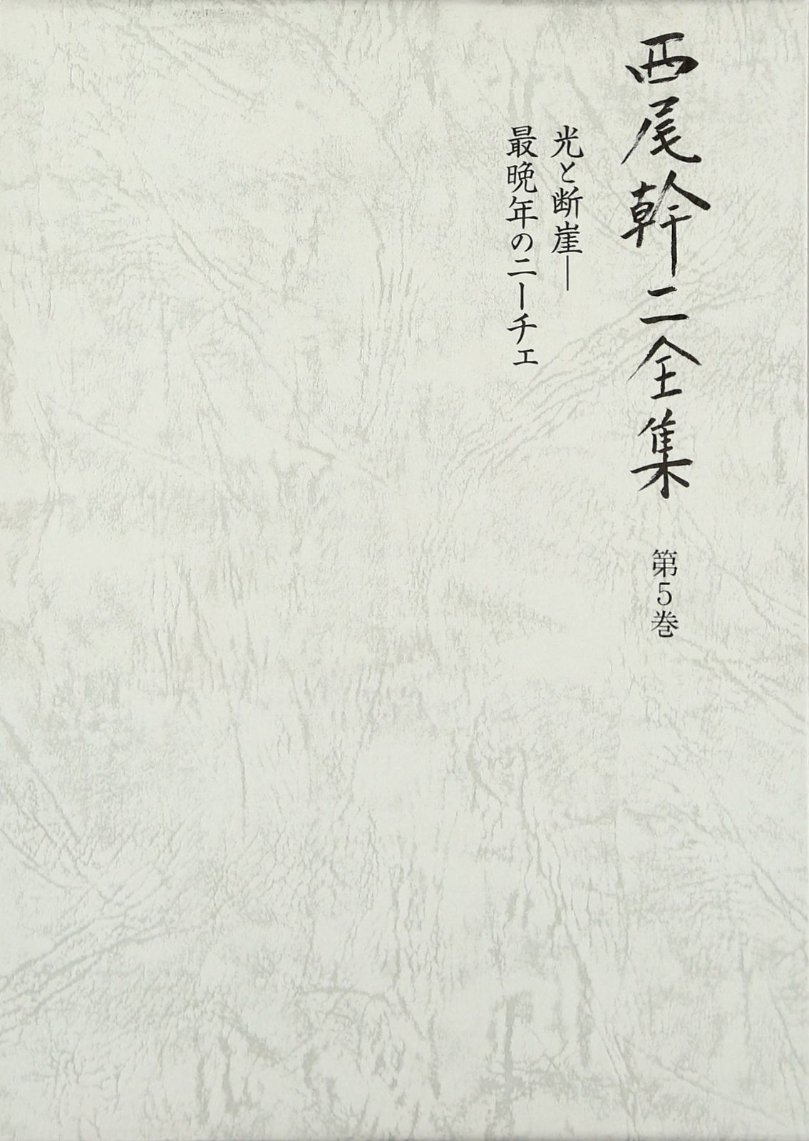 光と断崖: 最晩年のニーチェ (西尾幹二全集)