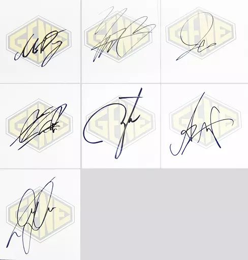 中古】紙製品 GENERATIONS メンバーソロ直筆サイン色紙(7枚