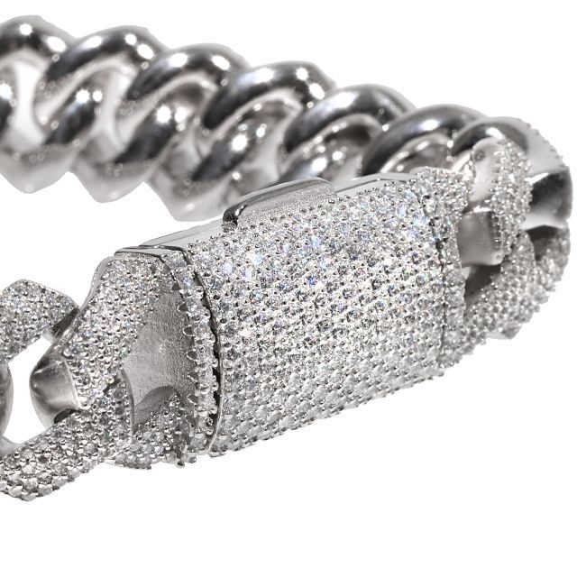 マイアミチェーン キューバチェーン ネックレス モアサナイト