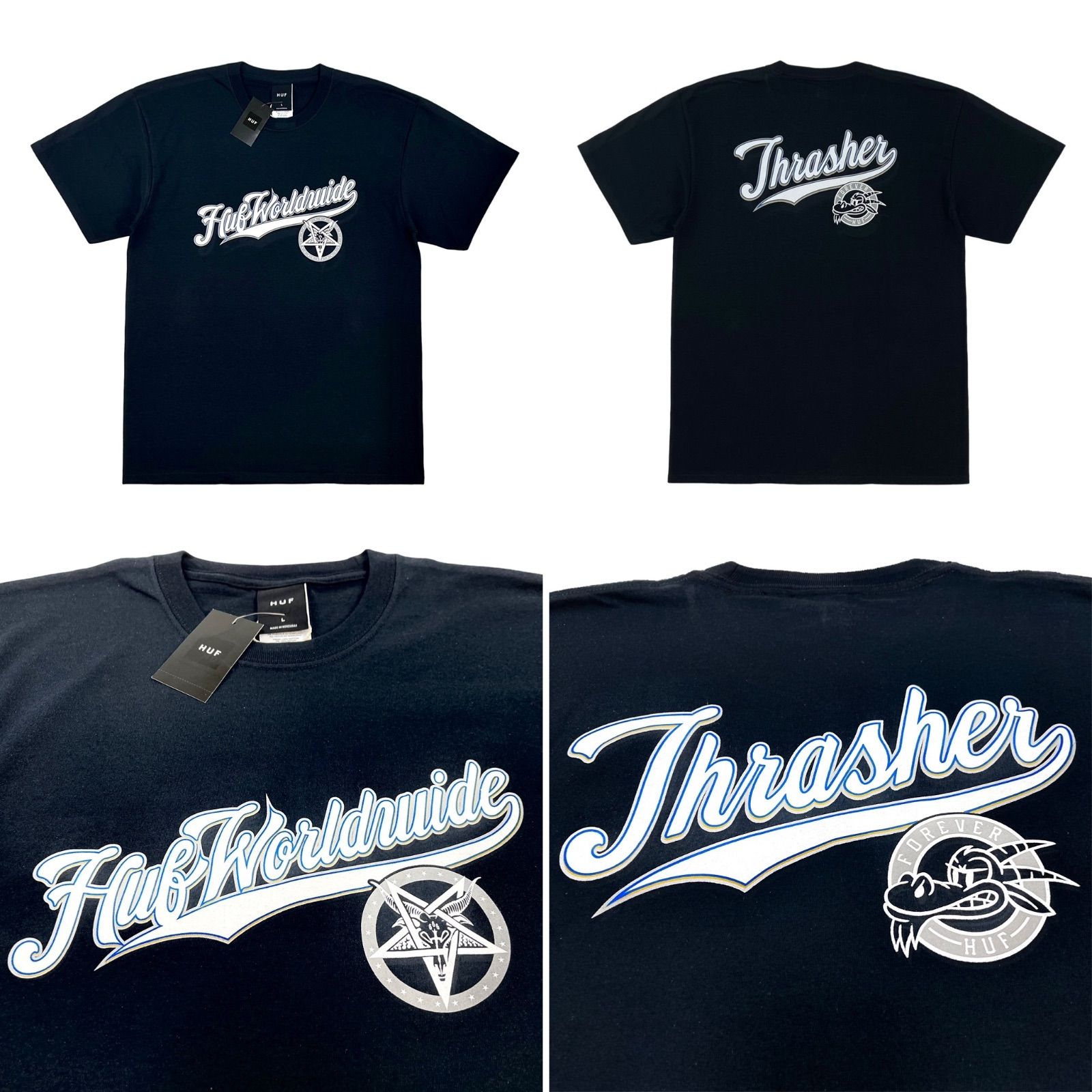 HUF ハフ THRASHER スラッシャー 龍 ドラゴン SKATE GOAT ベース