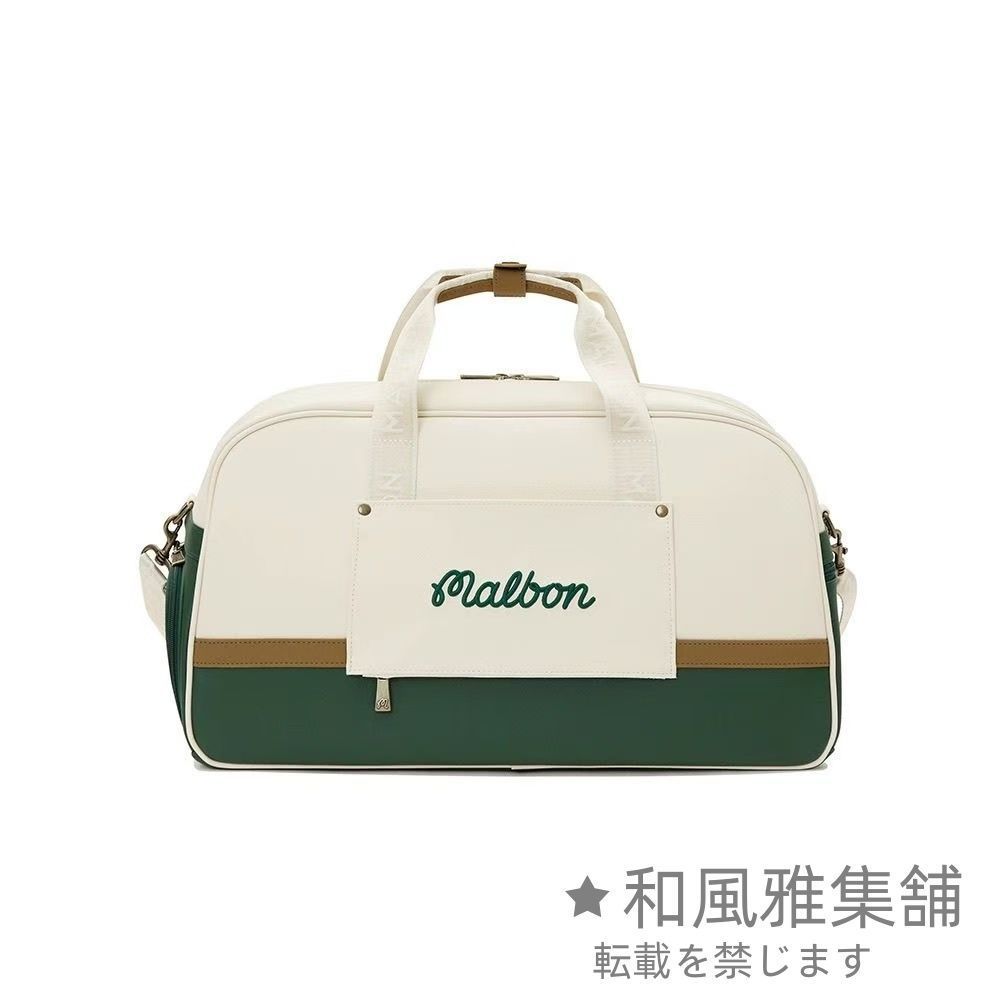 Malbon マルボン ゴルフ カートバック ハンドバッグ ホワイト 男女兼用 Malbon マルボン ゴルフバッグ ショルダーバッグ ハンドバッグ