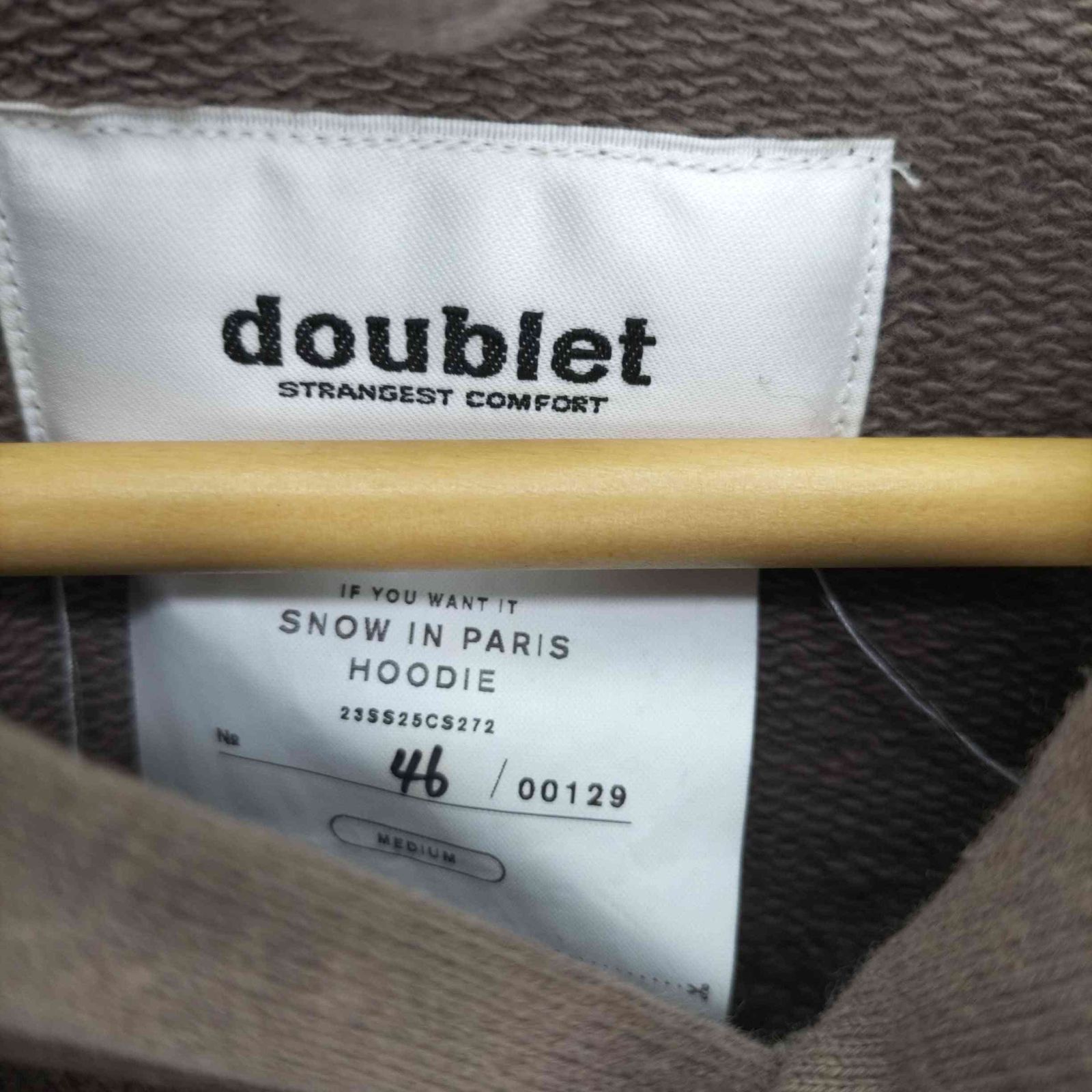 ダブレット doublet SNOW IN PARIS HOODIE メンズ M - メルカリ