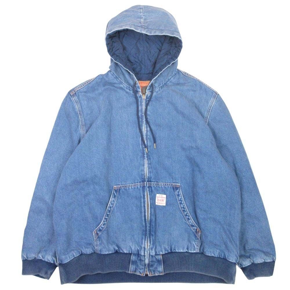 ♥ 24AW LEVI S リーバイス WORKWEAR POTRERO ポトレロ デニム フーディー ジャケット 裏地キルティング XL インディゴ メンズ 古着