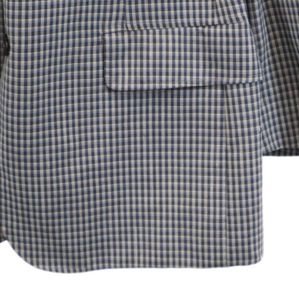 業務用 卸値 BURBERRY テーラードジャケット グレー チェック柄 【公式