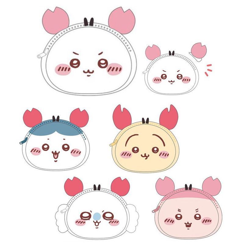 ちいかわ ハチワレ うさぎ モモンガ 古本屋 ミニがま口ポーチ まとめ売り ちいかわ なりきりmimiポーチ ハチワレ うさぎ モモンガ 古本屋