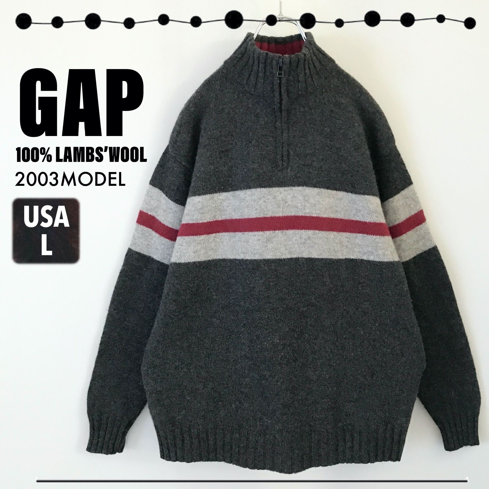 GAP ギャップ☆ハーフジップ☆ハイネックニット☆1/4ZIP☆モックネック