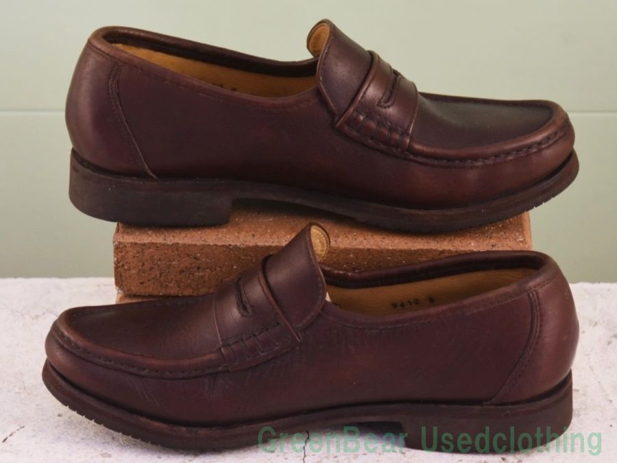 Y 061 メンズ Paraboot コインローファー 茶 26 cm