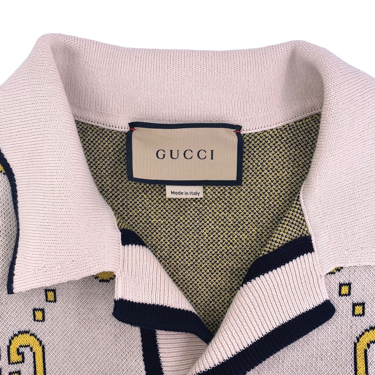 中古】 GUCCI グッチ GGコットン ボウリングシャツ 740562 XKC6C 9878