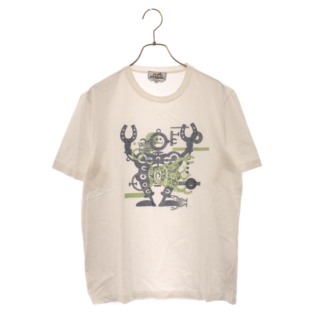 HERMES (エルメス) メカグラフィックプリント 半袖Tシャツ