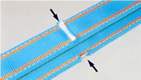 テザックテトロンブルースリング 4E-100X10 幅100mmx10M ベルトスリング 玉掛 両端アイ