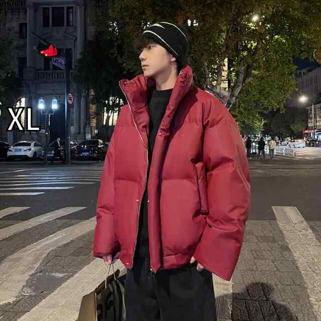 XL 春 コーデ メンズ 用 服 シンプル ファッション オシャレ 大人 かっこいい 大きいサイズ ストリート 紳士服 干支 ジャケット 赤 綿入り アメリカン クリーン フィット コットン ジャケット
