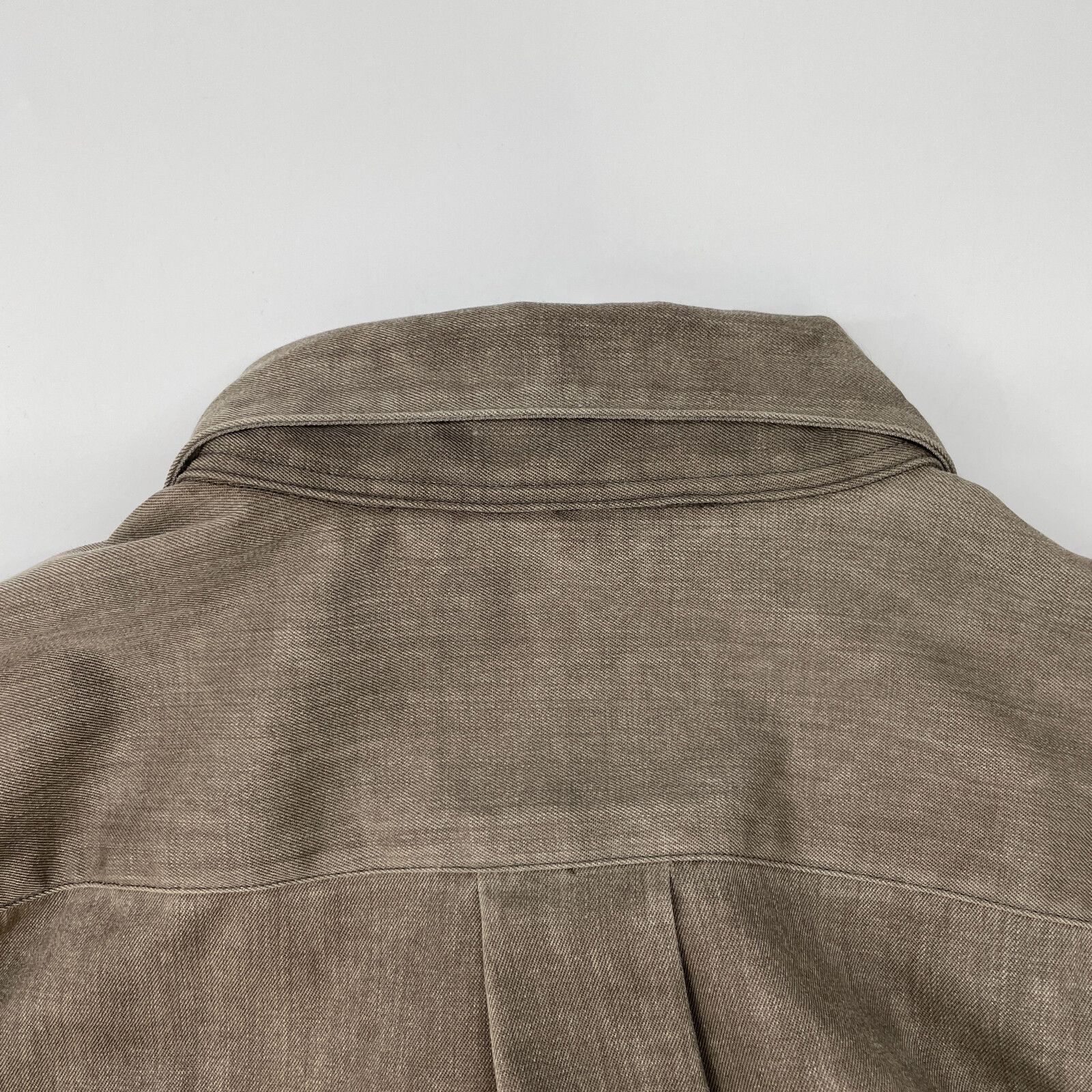 【定価59400円】NULABEL ナチュラルダイ ウールギャバジン シャツ 参考上代59400円 未使用品 NULABEL NATURAL DYED WOOL GABARDINE