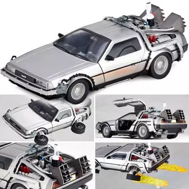 中古】フィギュア ムービーリボ No.001 デロリアン 「バック