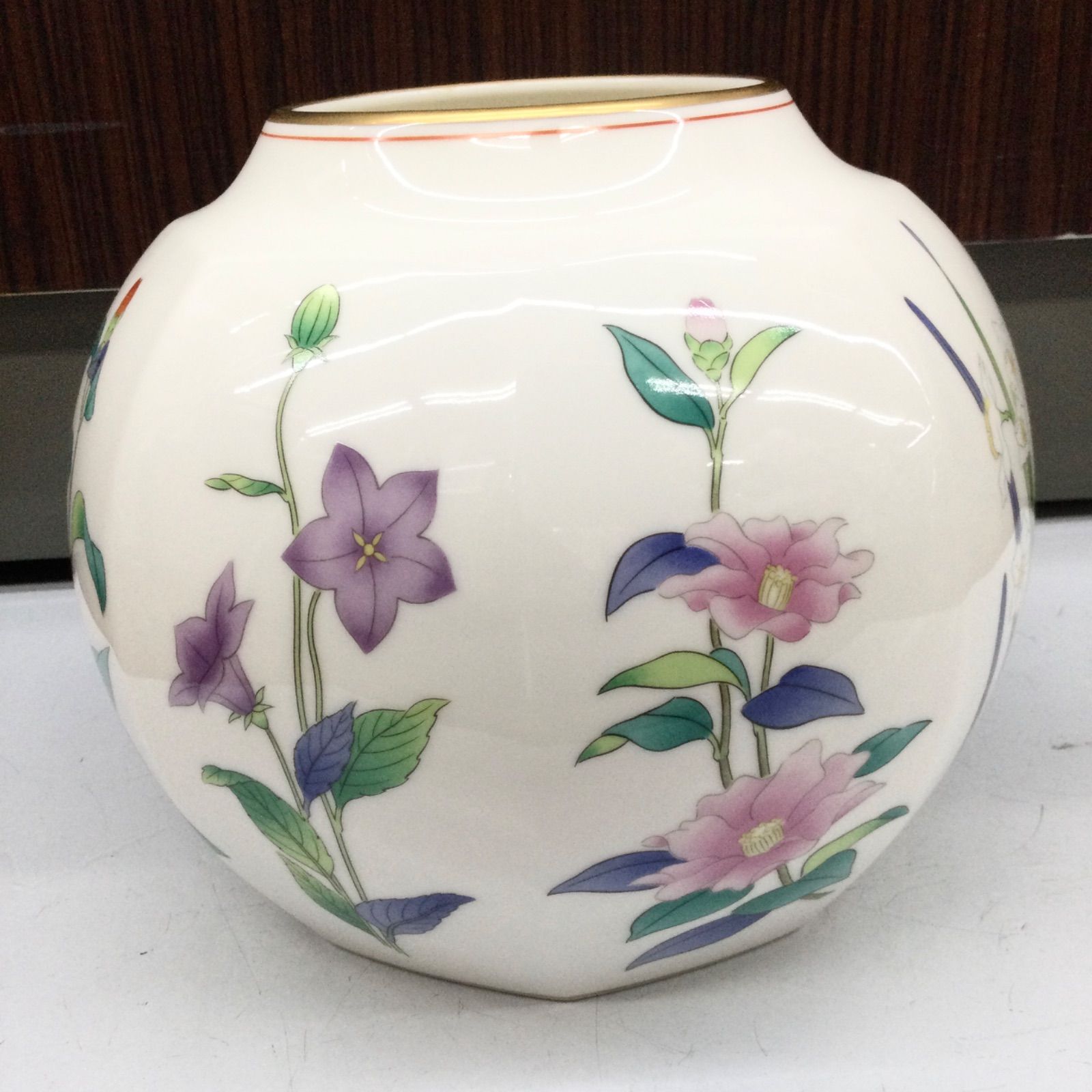 HOT，人気】 香蘭社 八角花瓶 茶席の花