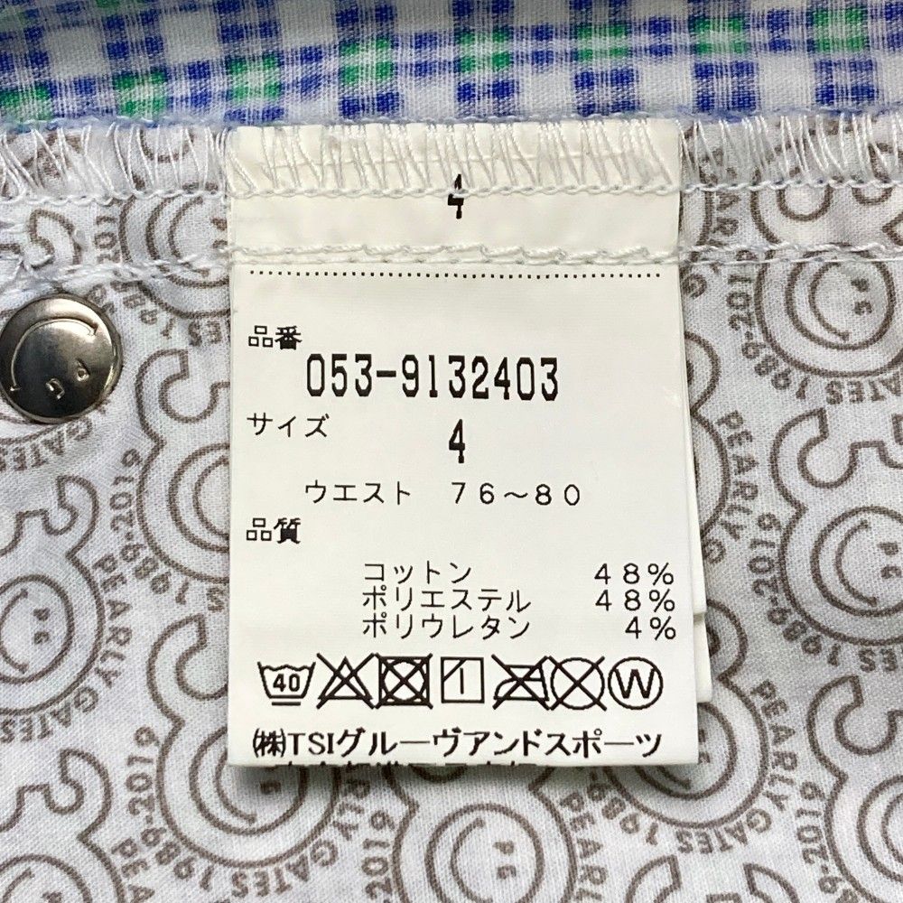 サイズ：4 PEARLY GATES パーリーゲイツ ;30周年 ハーフパンツ