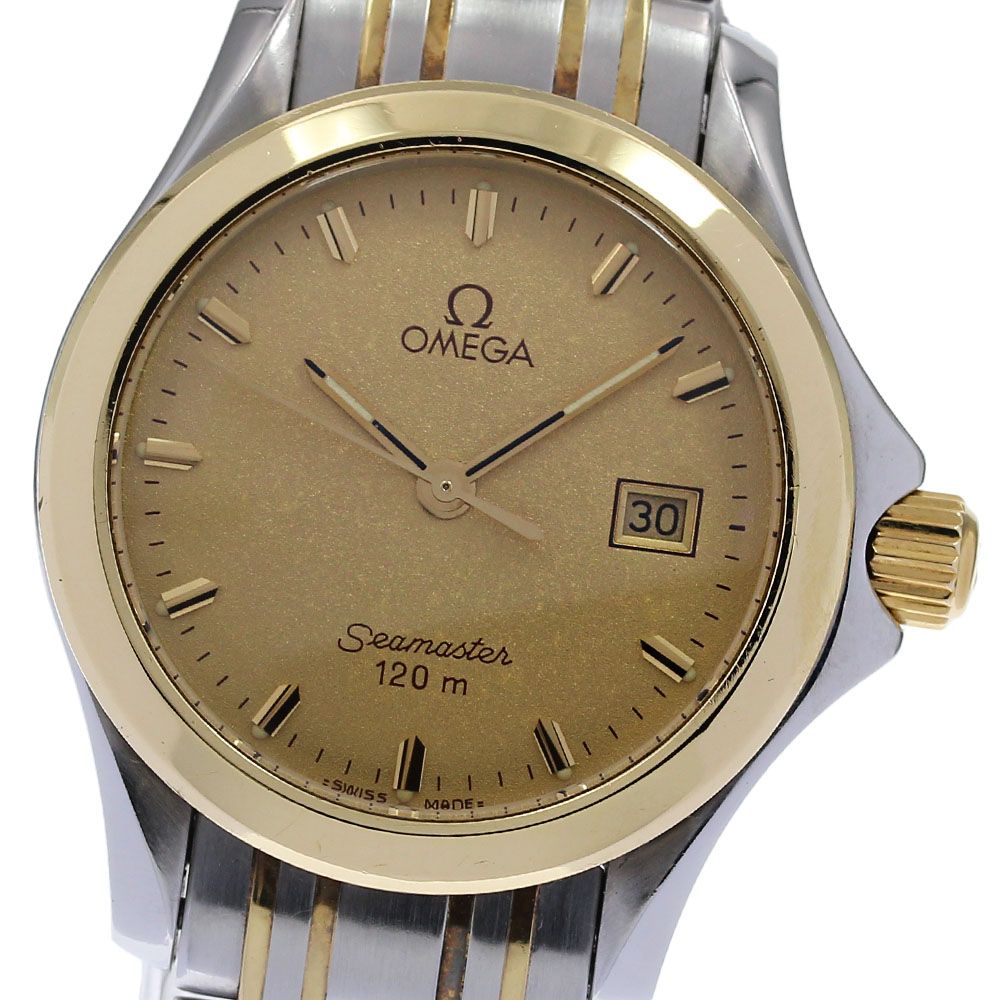 オメガ OMEGA シーマスター120 デイト クォーツ レディース箱・保証書