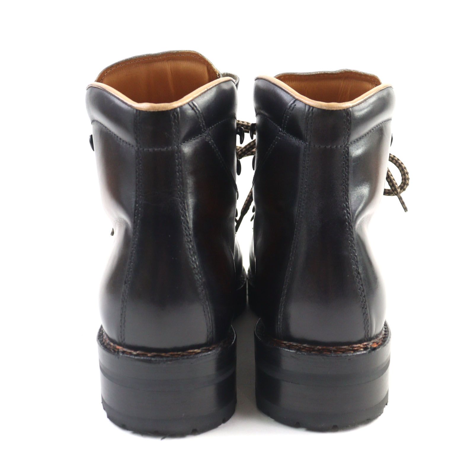 マルモラーダ レザー パティーヌ ビブラムソール トレッキングブーツ マウンテンブーツ ブラック ブラウン 42 イタリア製 メンズ