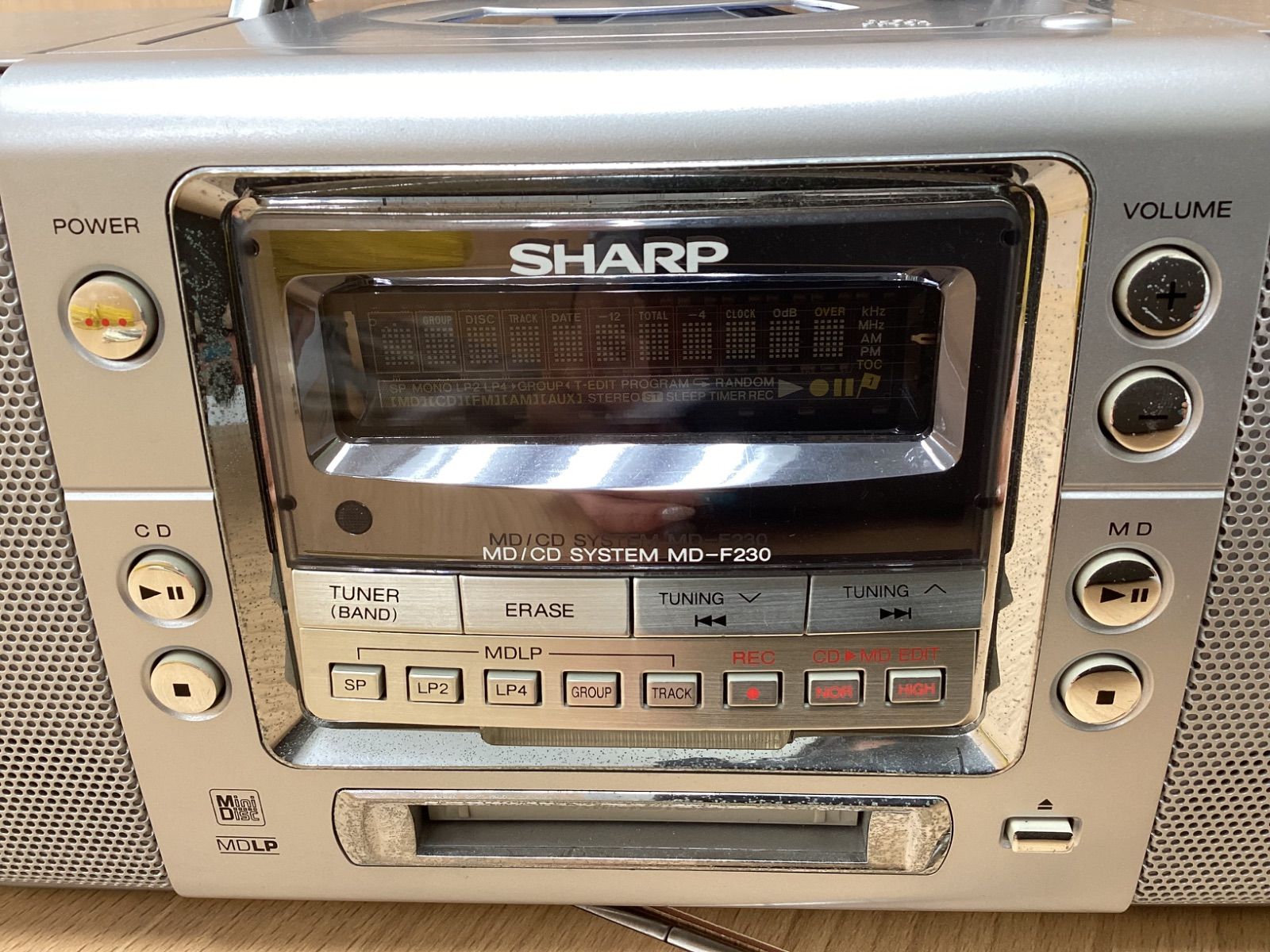 シャープMDシステムMD-F230中古品 銀 CDラジカセ MDラジカセ Amazon.co.jp: SHARP シャープ MD-F230-S MD/CDシステム （CD/MD
