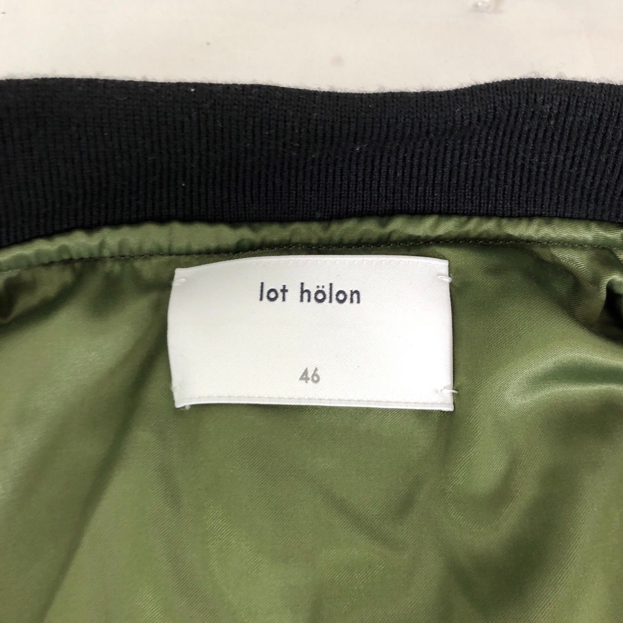 lot holon ロットホロン ブルゾン 46 ジャケット メンズ ブラック 腕 