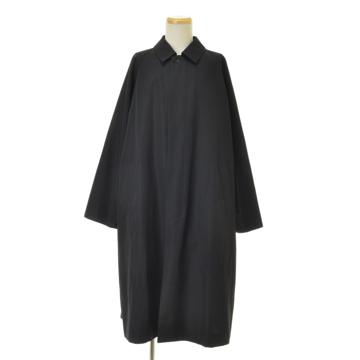 ATON】22SS CMAGNM0202 WOOL LINEN TWILL BALMACAAN COAT バルマカーン 