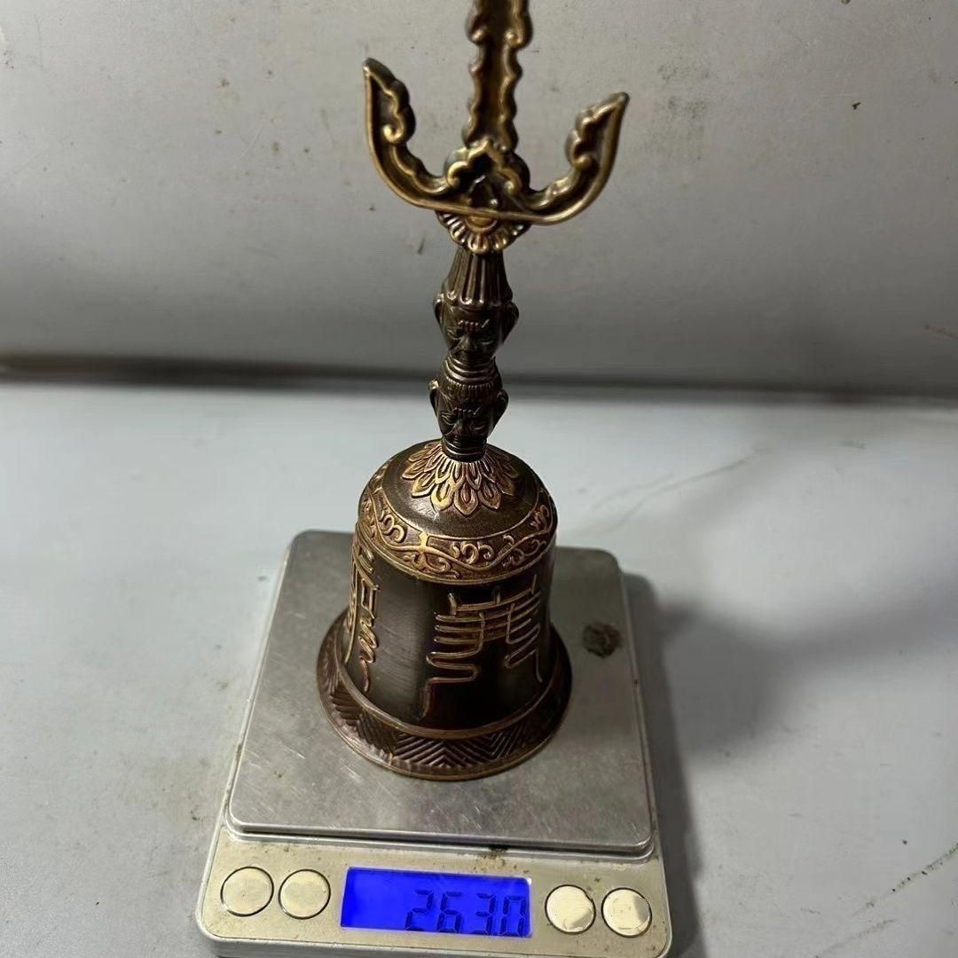 浮彫天蓬帝鐘天蓬鐘鈴 道家用品 三清鈴 三叉金剛鈴 仏具 置物 浮彫天蓬帝鐘天蓬鐘鈴 道家用品 三清鈴 三叉金剛鈴 仏具 置物