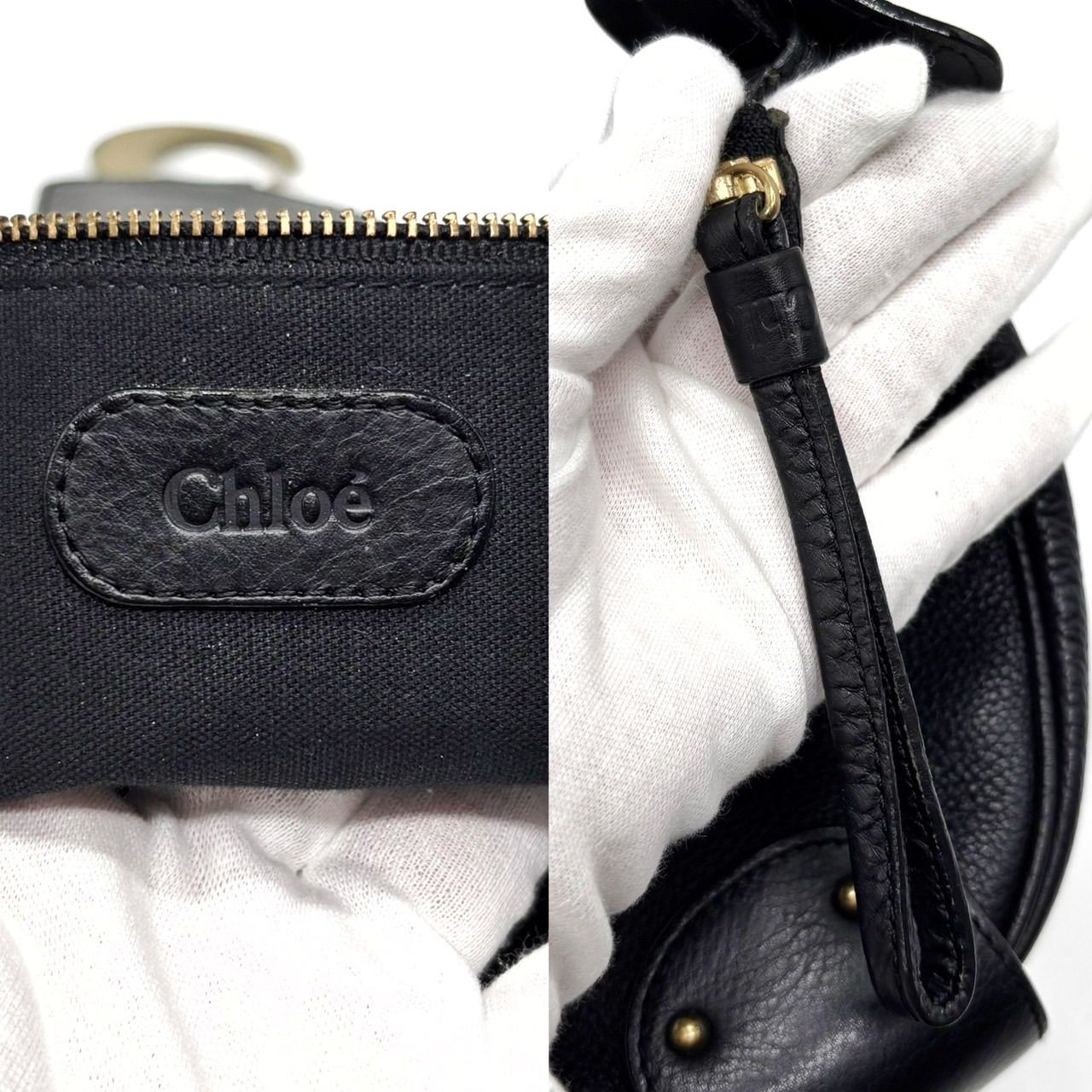 Chloe クロエ ワンショルダーバッグ トートバッグ ハーフムーン C金具 Chloe クロエ ワンショルダーバッグ トートバッグ ハーフムーン C金具