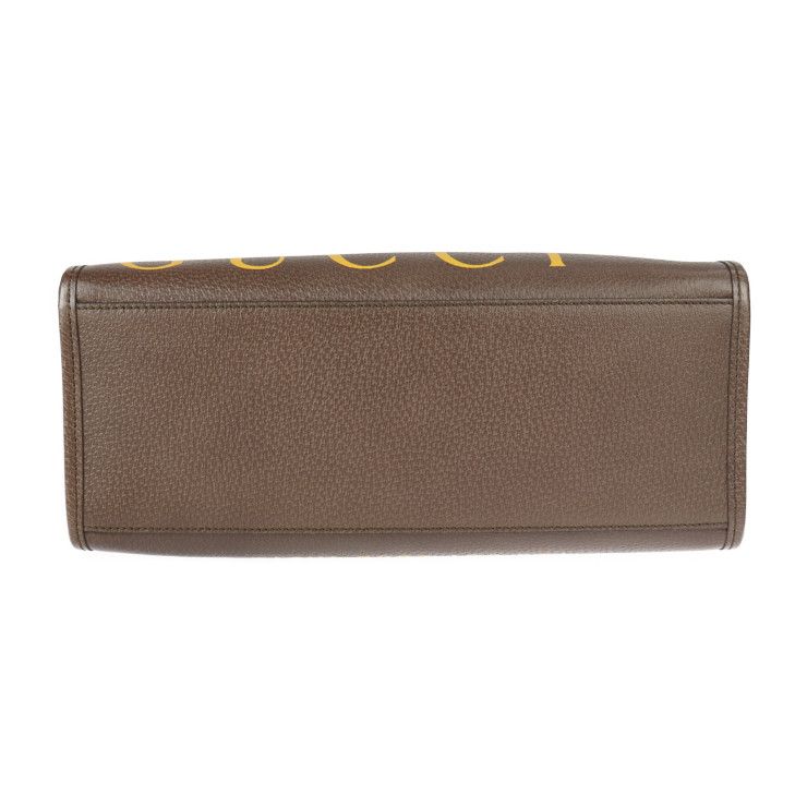 未使用級 グッチ レザー ブラウン ロゴ 100周年記念 680956 GUCCI - 未使用級 グッチ レザー ブラウン ロゴ 100周年記念 680956 の
