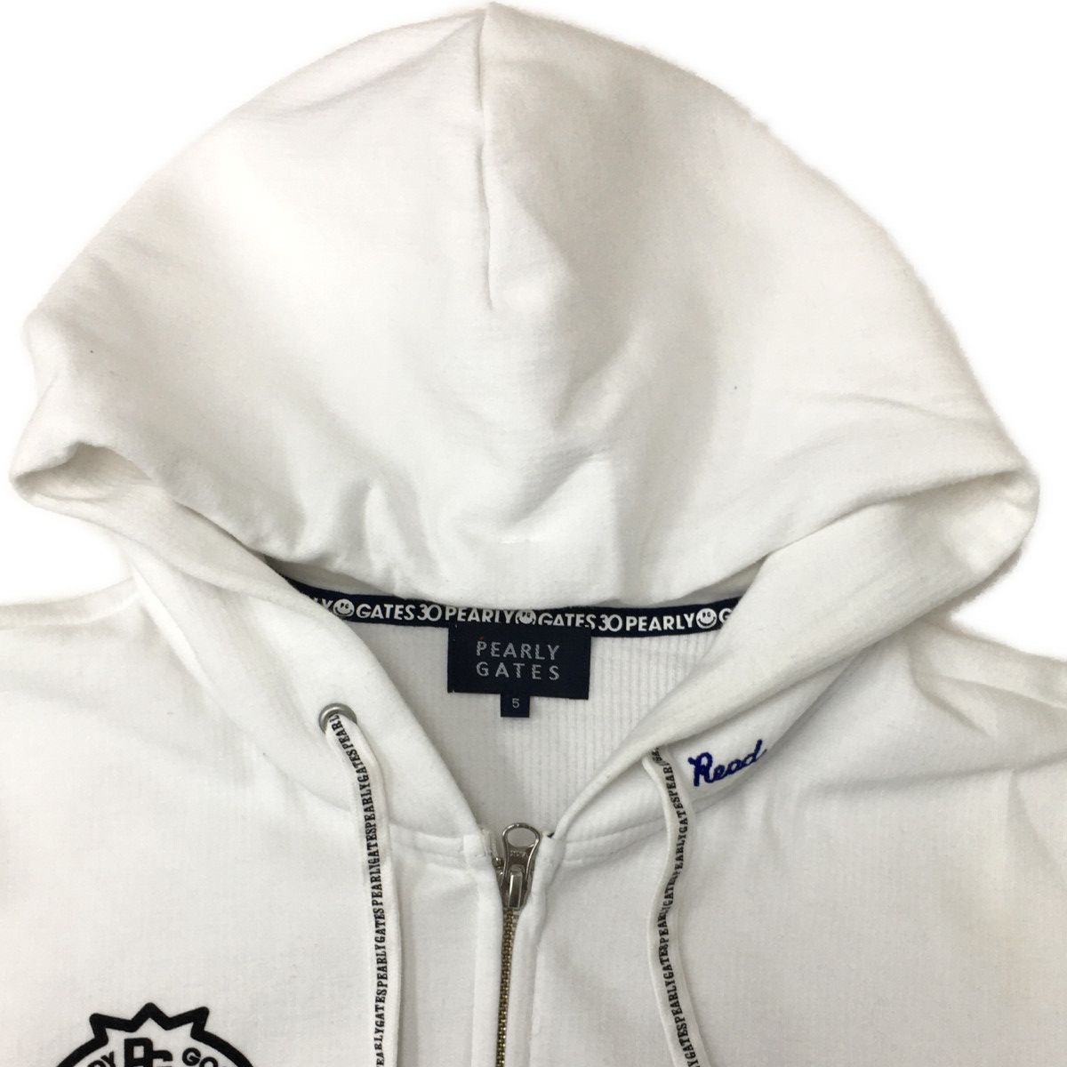 未使用品❗️パーリーゲイツ　ダブルジップ　パーカー　ブルゾン　ジャケット　5/L 中古 メンズ パーリーゲイツ PEARLY GATES ブルゾン 5(L) 紺