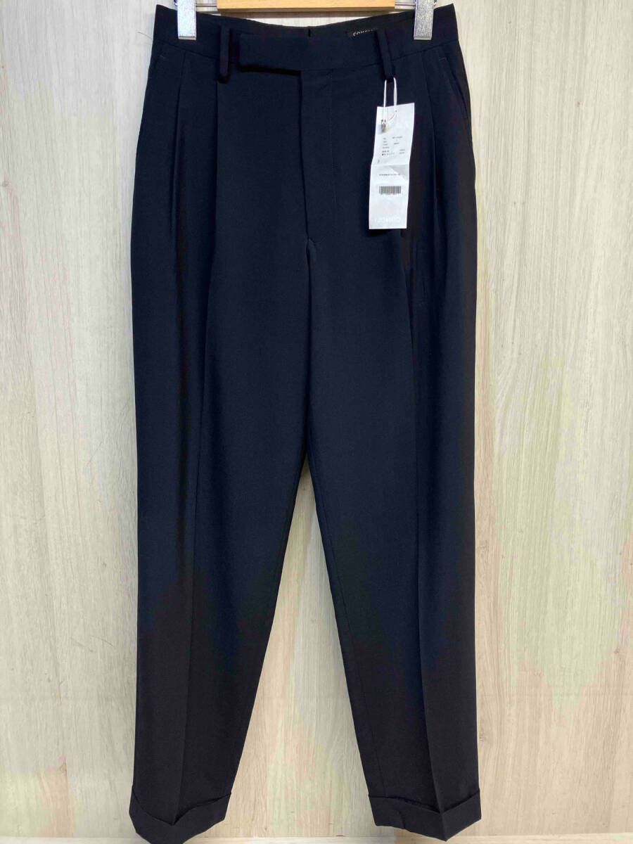 COMOLI R01-03001 20SS WOOL 2TUCK PANTS ウール ツータック パンツ 日本製 コモリ ネイビー メンズ 1 スラックス