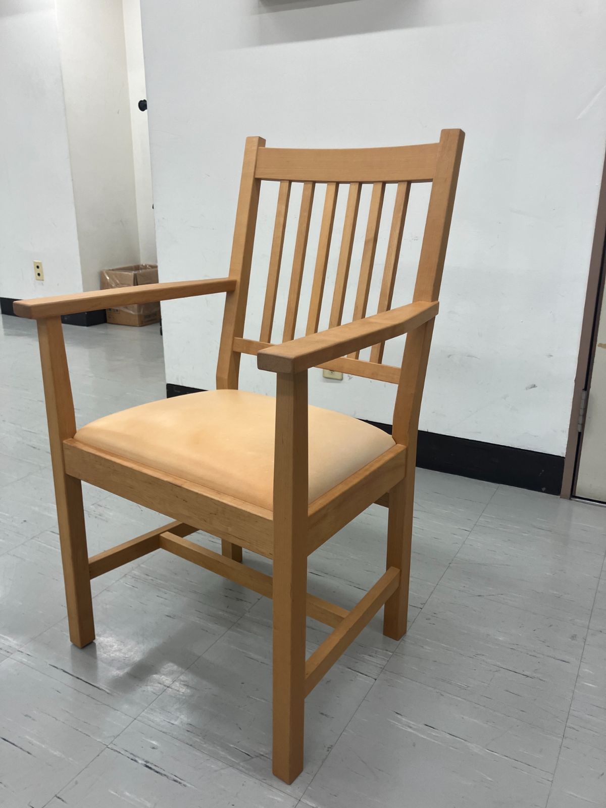 北の住まい設計社 アームチェア 木製フレーム 希少品/廃盤モデル 北の