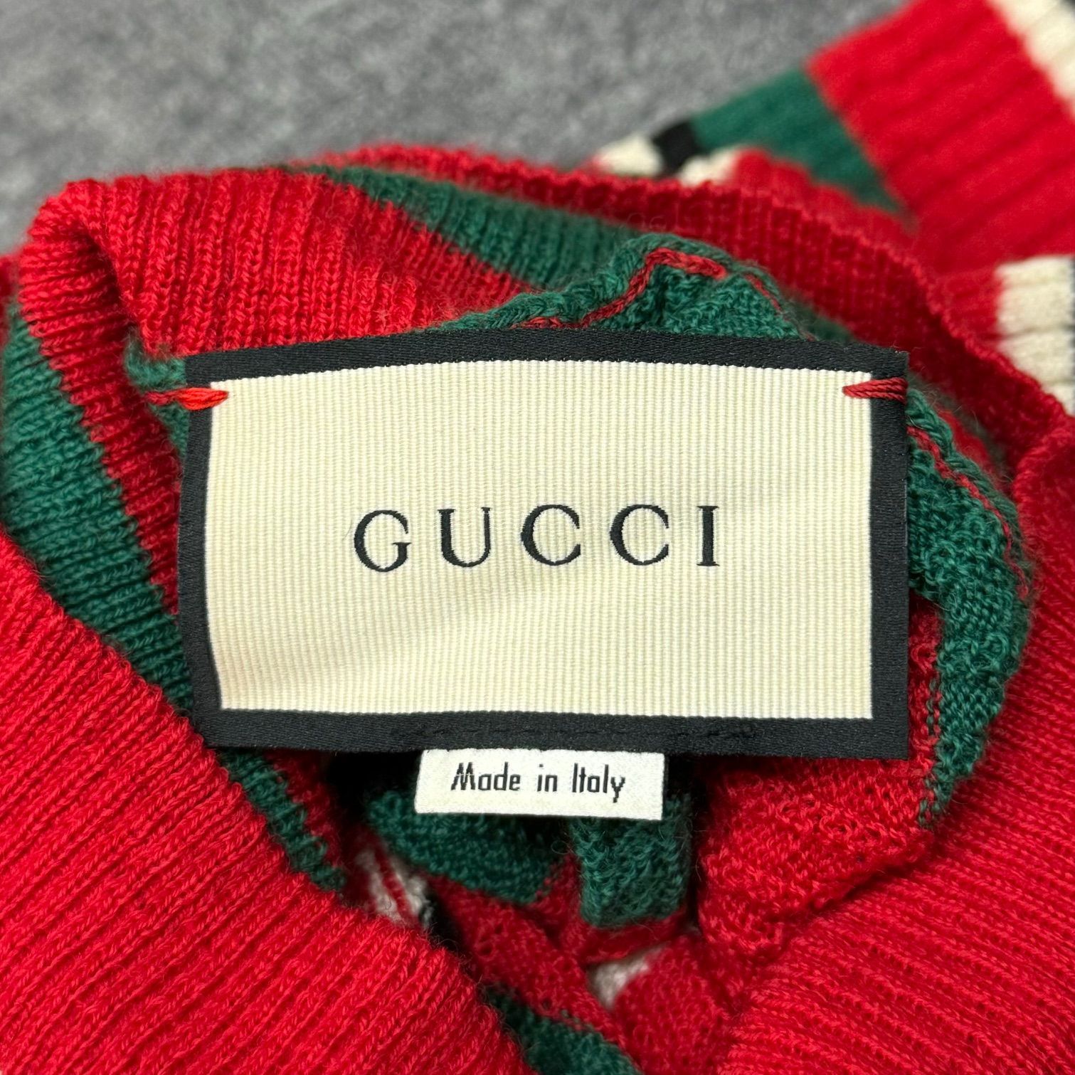 GUCCI ウール タートルネックセーター XL 赤 【公式通販】