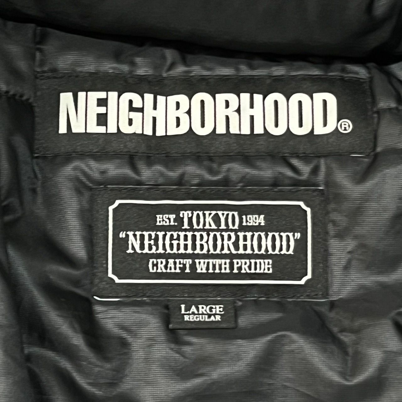 NEIGHBORHOOD(ネイバーフッド) DEJ DOWN/ロゴダウンジャケット 182TSNH