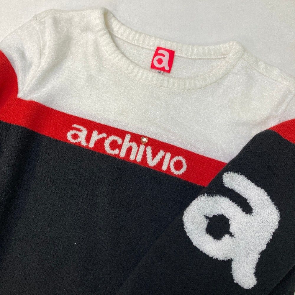 通販 激安 サイズ：38 ブラック系 セーター ニット アルチビオ ARCHIVIO レディースウェア
