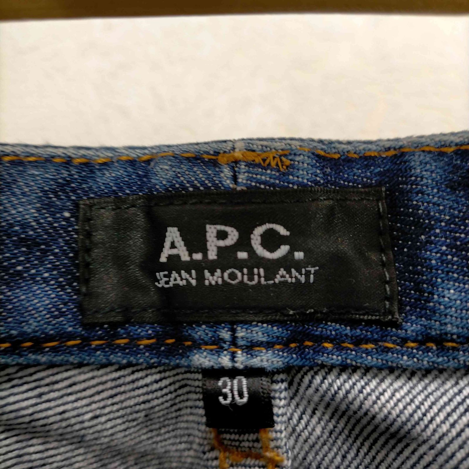 アーペーセー A.P.C. JEAN MOULANT INDIGO STRETCH デニムパンツ レディース UK：30