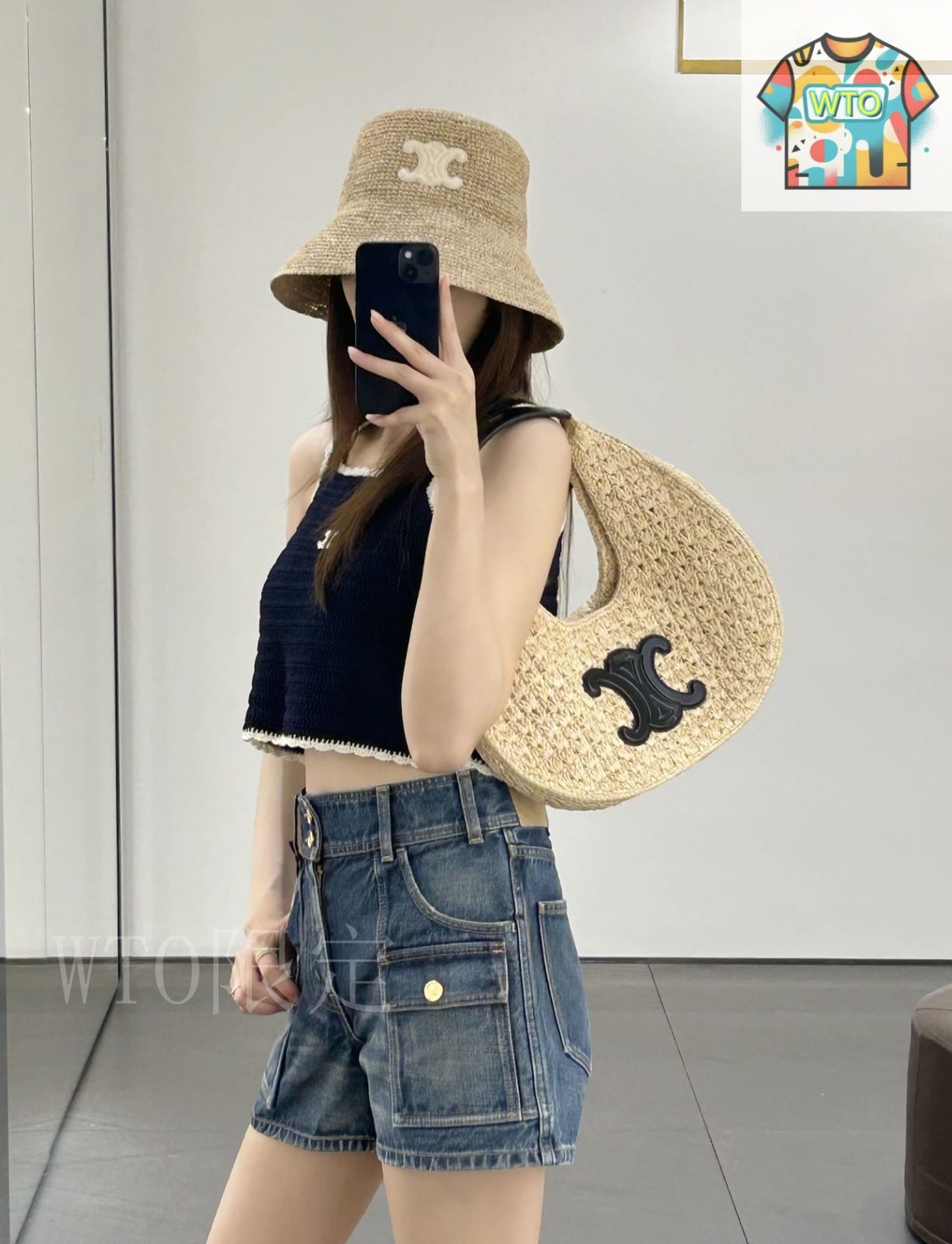 今日特価】Celine トライウンフ 刺繍レース ニットベスト 83248