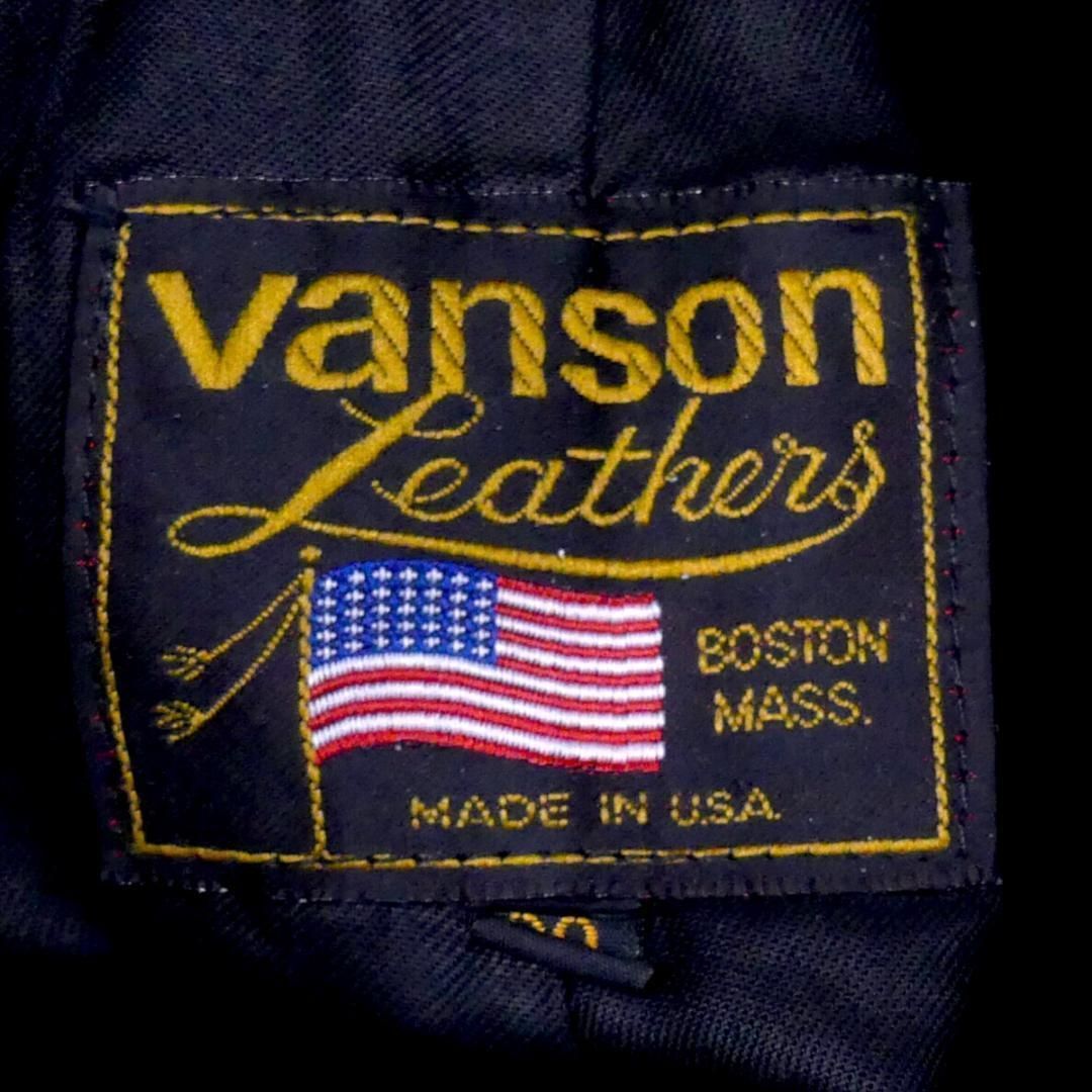 アメリカ製 レザーパンツ VANSON バンソン メンズ W30 黒HH8595 - メルカリ