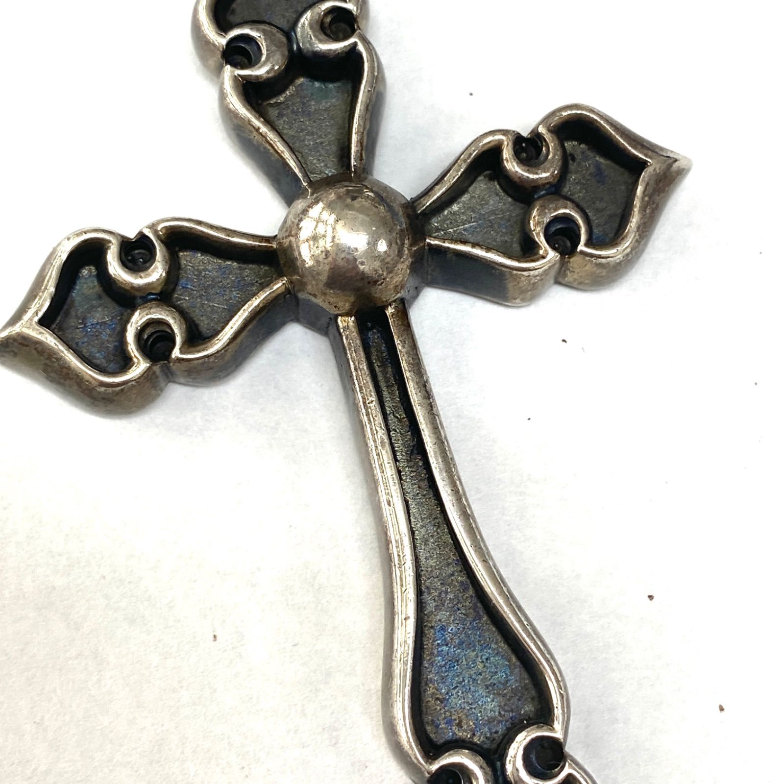 CHROME HEARTS クロムハーツ スペードクロスペンダント ネックレス
