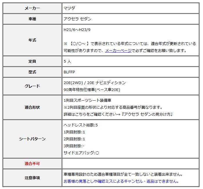 マフラー Clazzio クラッツィオ シートカバー DIA ダイヤ アクセラ セダン BLFFP H21|6～H23|9 EZ-0719