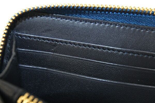 ディオール ラウンドファスナー長財布 ネイビー 中古 鰐 - メルカリ 