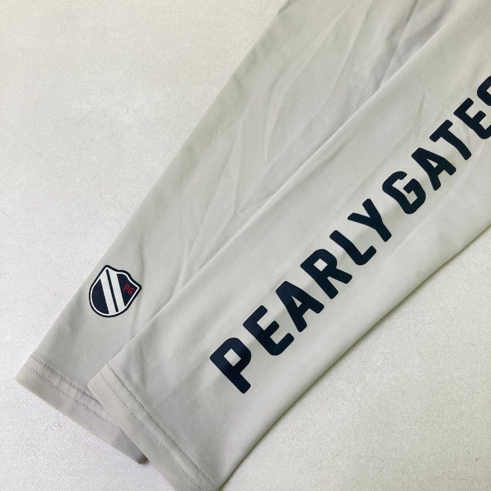 サイズ：1 PEARLY GATES パーリーゲイツ 2024年モデル 長袖 インナーTシャツ  ホワイト系 [240101449559] ゴルフウェア レディース ストスト PEARLY GATES パーリーゲイツ 2024年モデル 長袖 インナーT